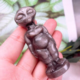 Silver obsidian Alien,$12 each one