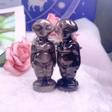 Silver obsidian Alien,$12 each one