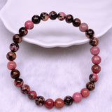 Natural Stone Beads Bracelet For Women Men size：6mm