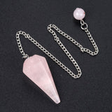 Natural Crystal Pendulum Pendant Free shipping over $200
