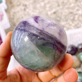 Fluorite spheres, 50 dollars per kilogram.