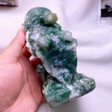 moss agate lion  USD 70 each