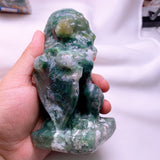 moss agate lion  USD 70 each