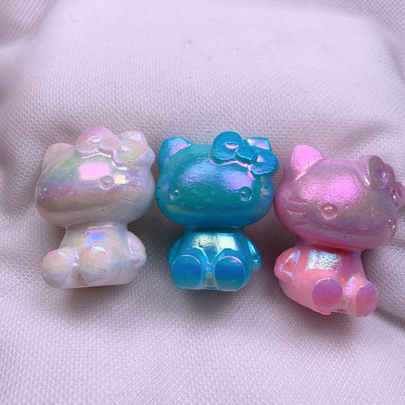 Aura white jade kitty  USD 8 each