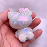 Aura white jade kitty  USD 8 each