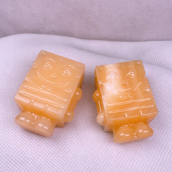 orange calcite spongebob USD 12 each