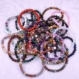 Natural Stone Beads Bracelet For Women Men size：6mm