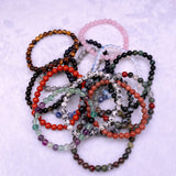 Natural Stone Beads Bracelet For Women Men size：6mm