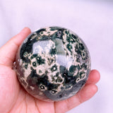 8th vein ocean jasper sphere USD 120 per kilo  Free shipping over $200