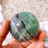 Fluorite spheres, 50 dollars per kilogram.