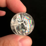 Clear quartz sphere with rainbow Free shipping over $200