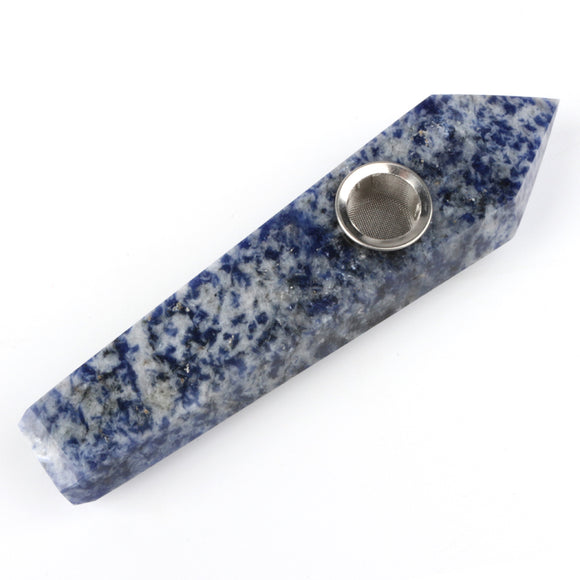 Blue dot stone smoking pipes $12 each Free shipping over $200