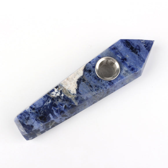 Sodalite smoking pipes     $12 each