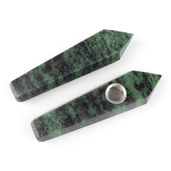 Ruby Zoisite stone smoking pipes        $12 each