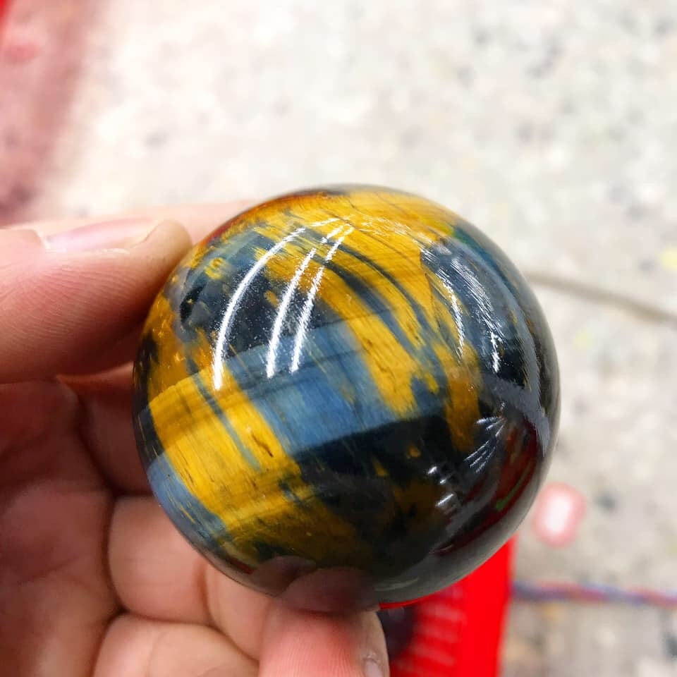 Outlet Blue Tigers Eye Sphere (60mm)