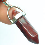 Hexagon prism quartz gemstone crystal points pendant