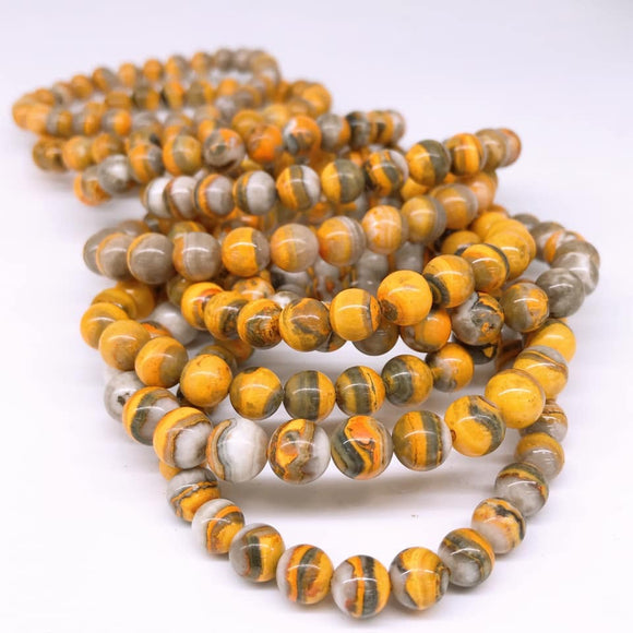 Bumblebee jasper bracelet, 22 dollars each. Free shipping over $200